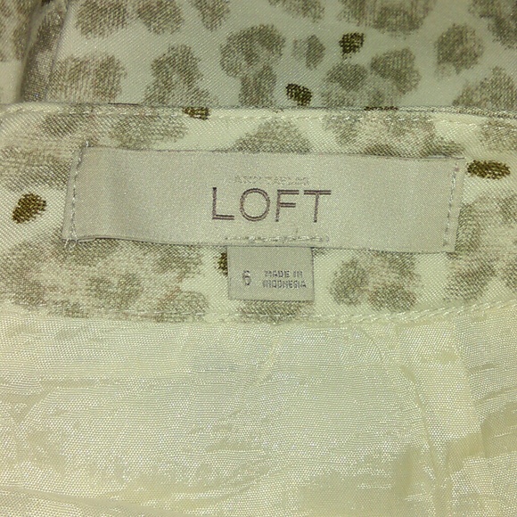 Ann Taylor Loft Neutral print skirt - Picture 5 of 7
